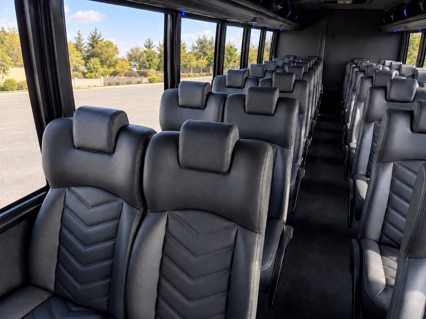 plymouth 18 passenger minibus interior