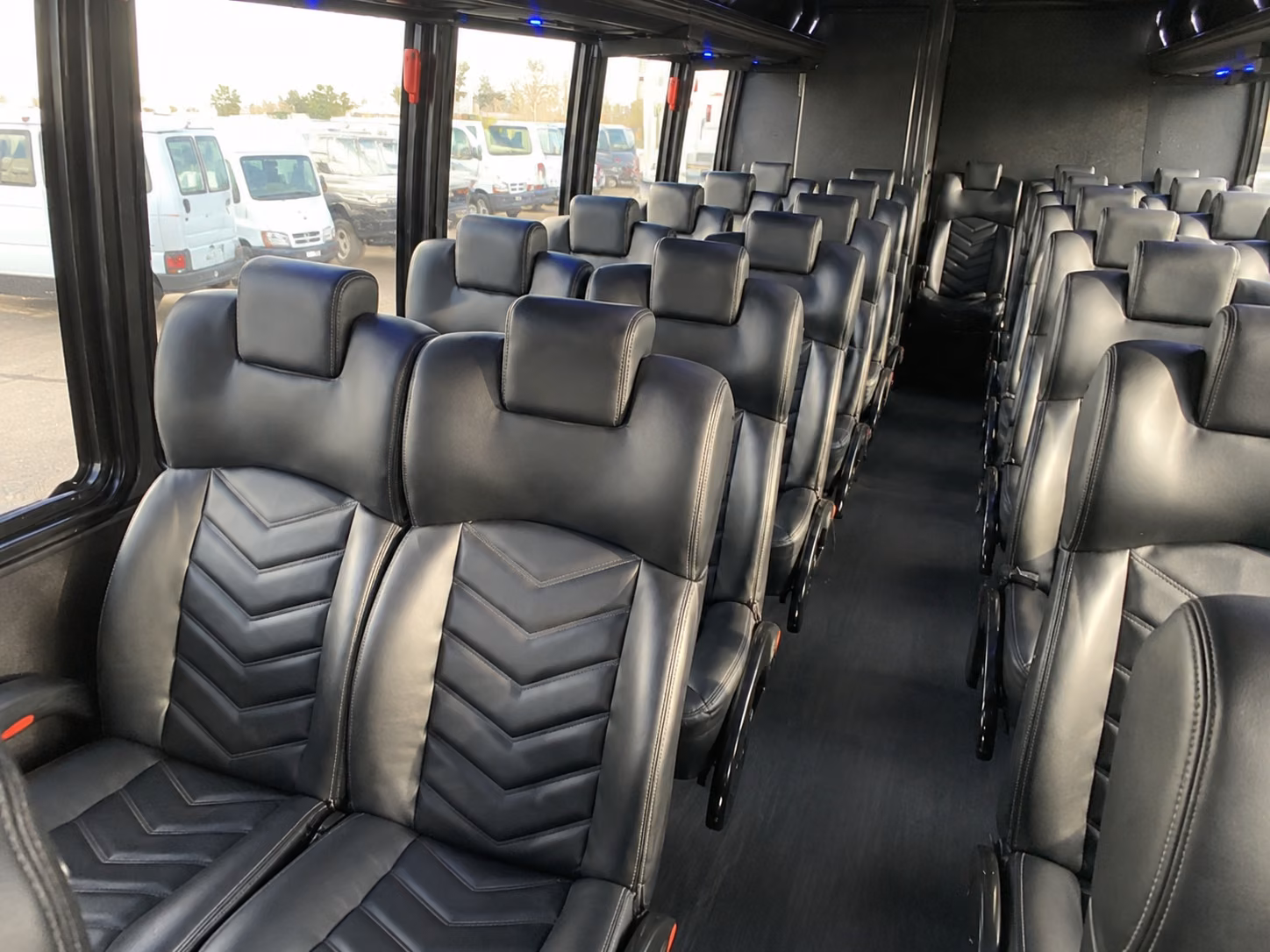 plymouth 20 passenger minibus interior