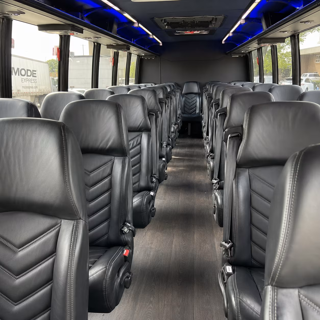 plymouth 25 passenger minibus inside