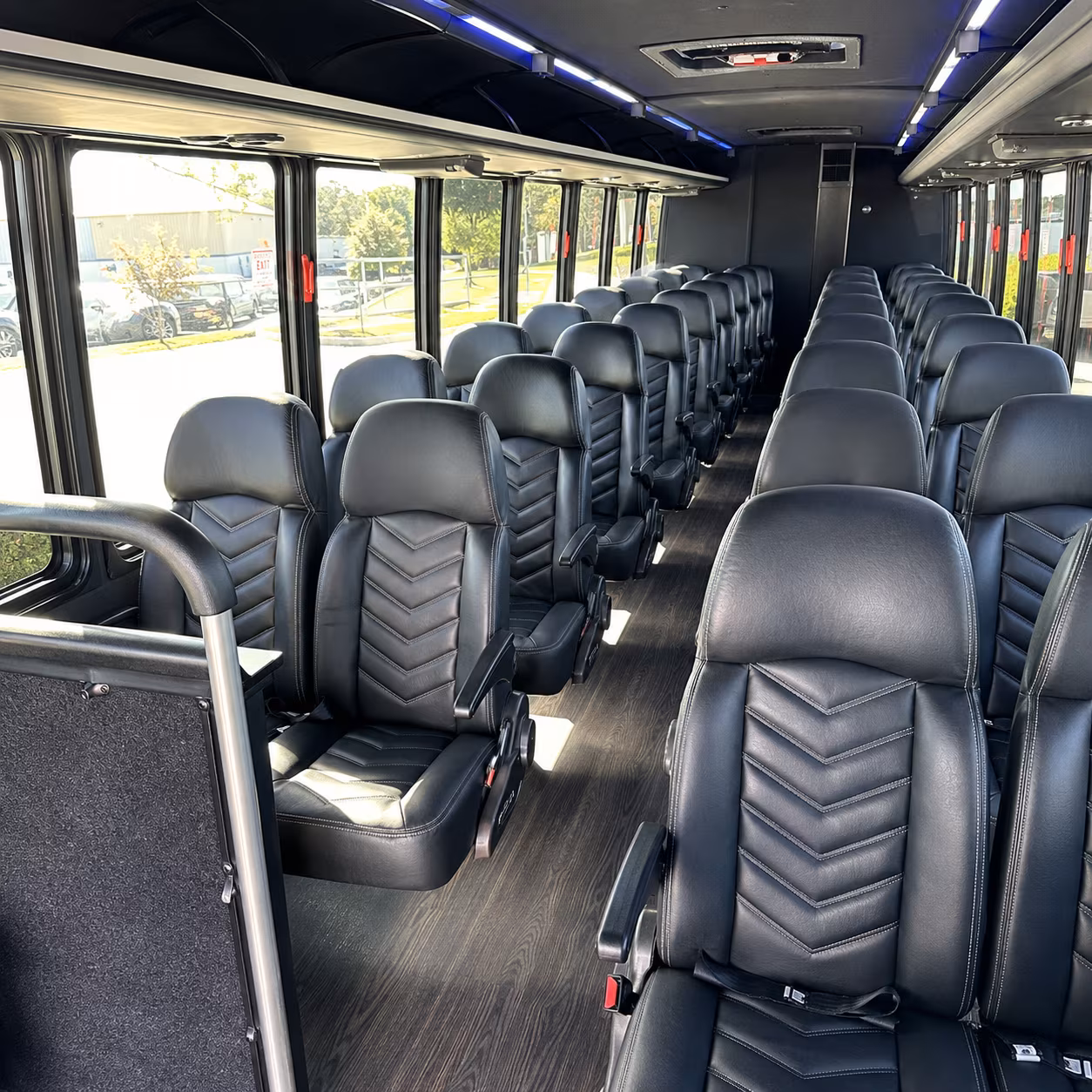 plymouth 28 passenger minibus inside