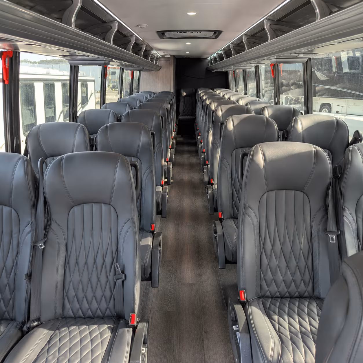 plymouth 28 passenger minibus interior