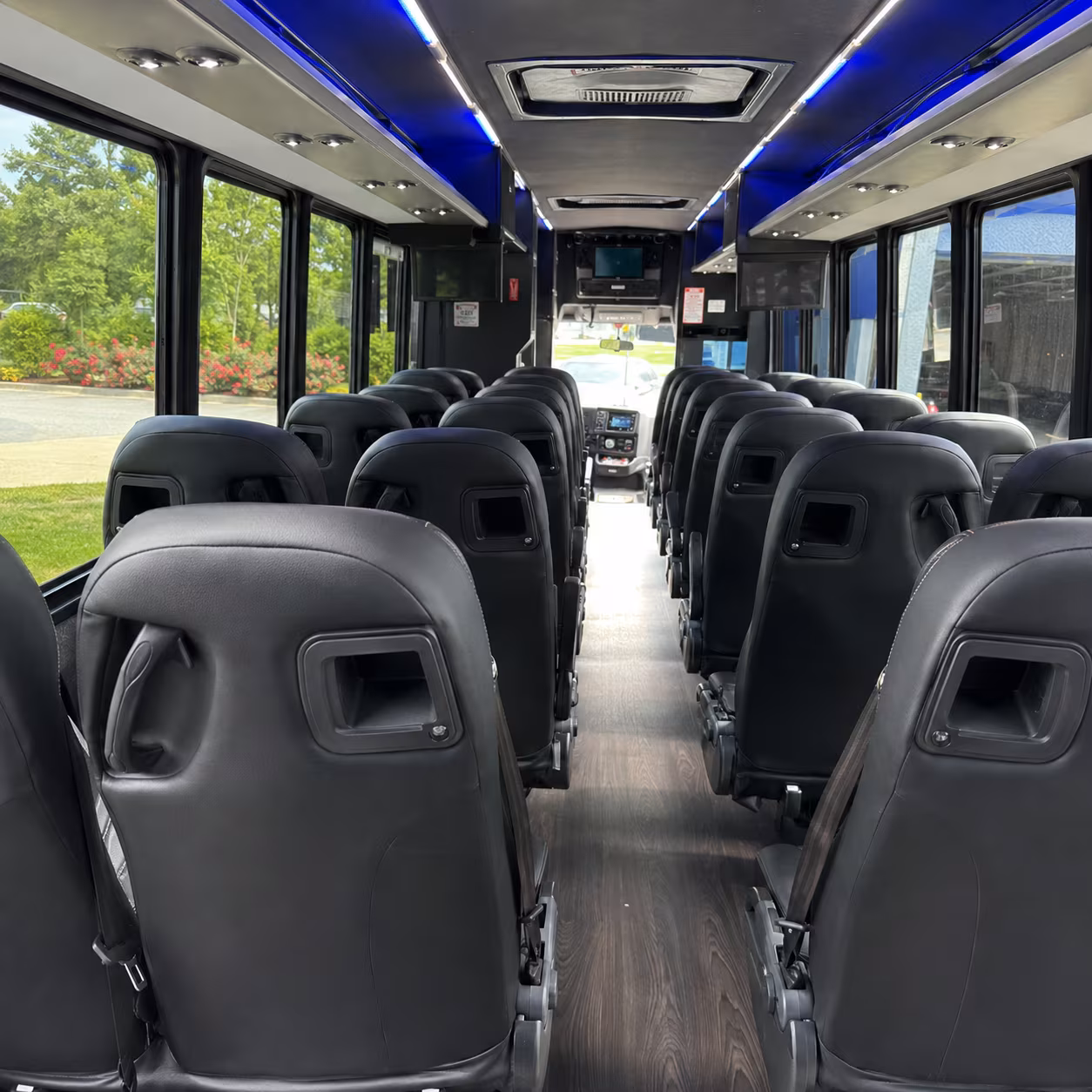 plymouth 35 passenger minibus inside