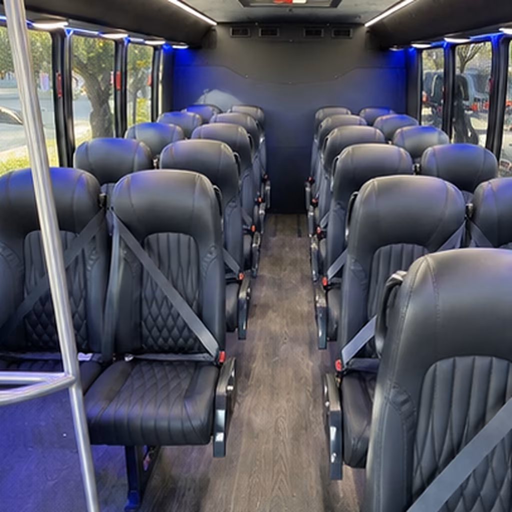 plymouth 35 passenger minibus interior