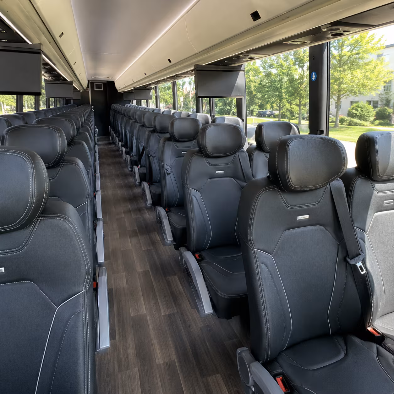 plymouth 56 passenger charter bus interior
