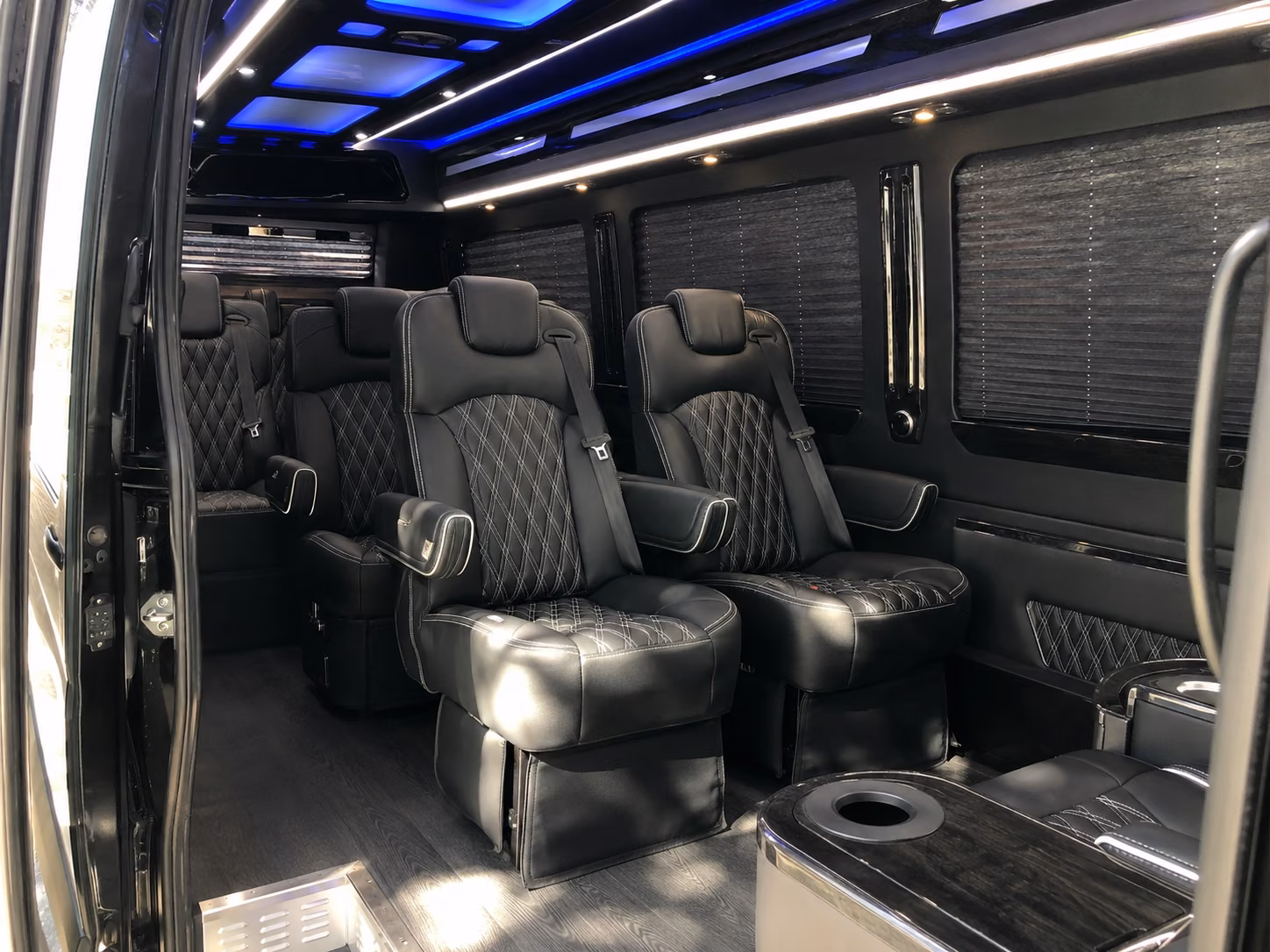 plymouth corporate event transportation onboard seating
