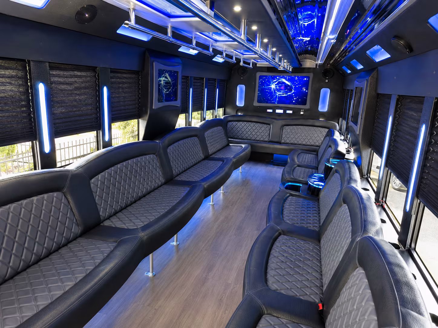 plymouth holiday party bus rental