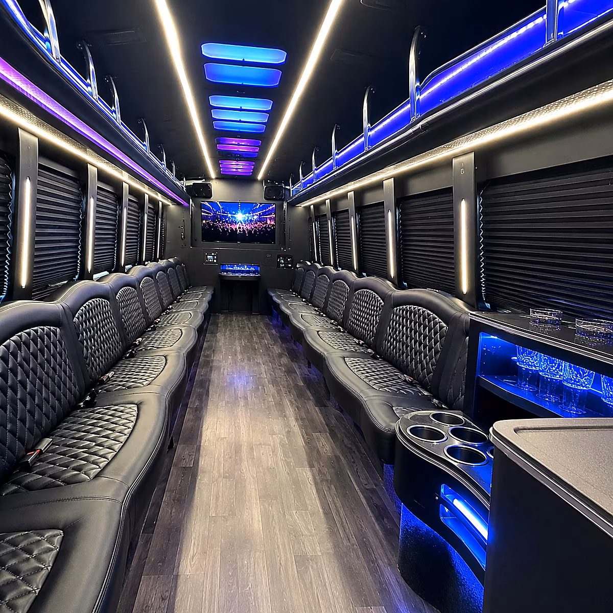 plymouth party bus rentals inside