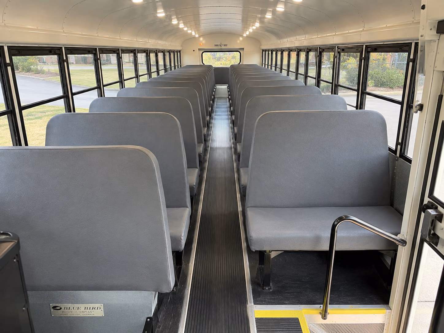 plymouth school bus inside